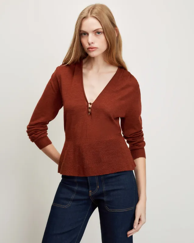 Zainen Merino Wool Pullover made by Veronica Beard