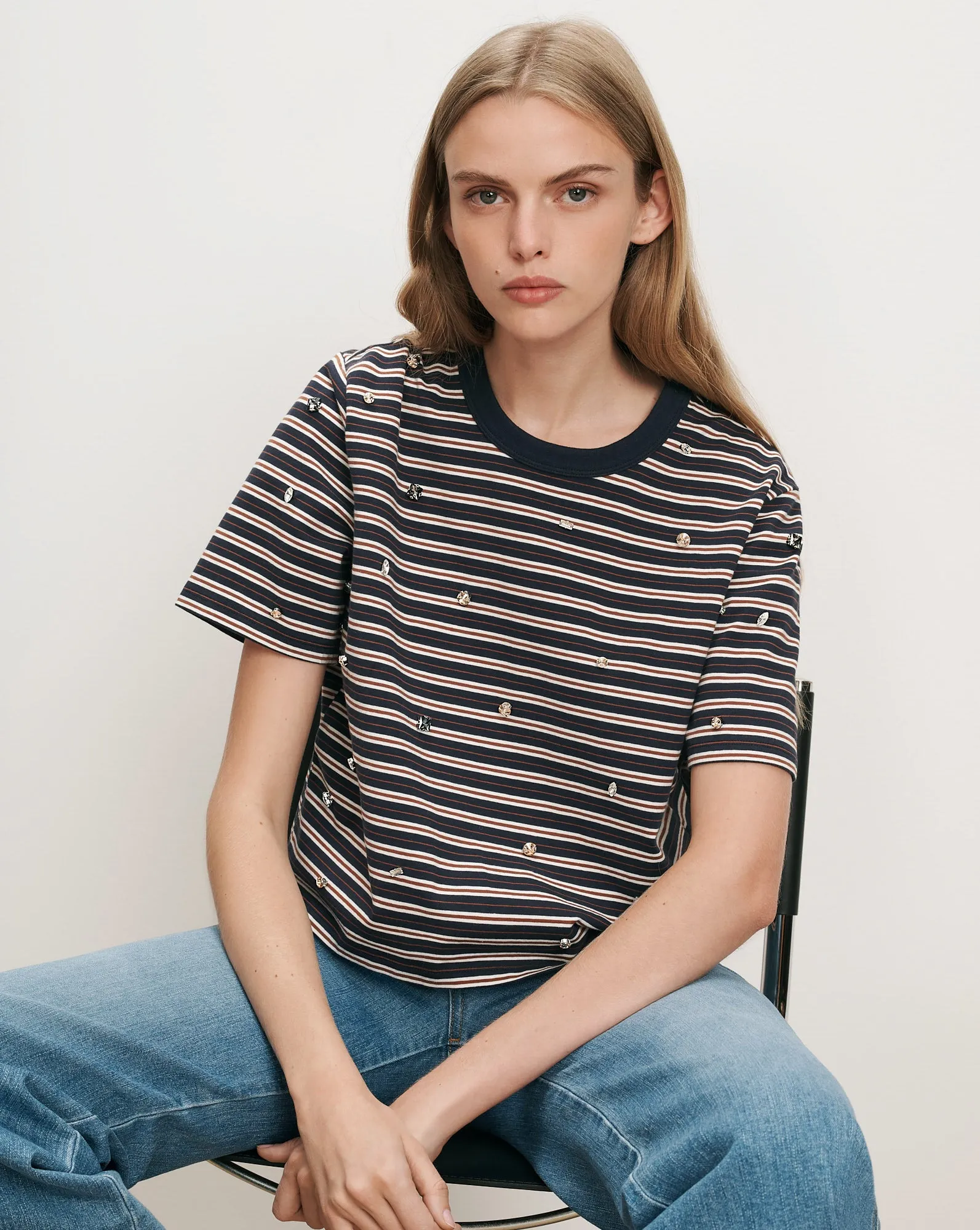 Sebastian Rhinestone T-Shirt sold by Ulla Johnson
