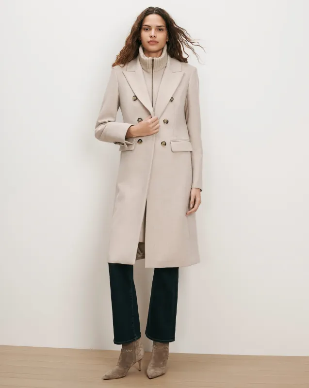 Stryder Double-Breasted Dickey Coat made by Veronica Beard