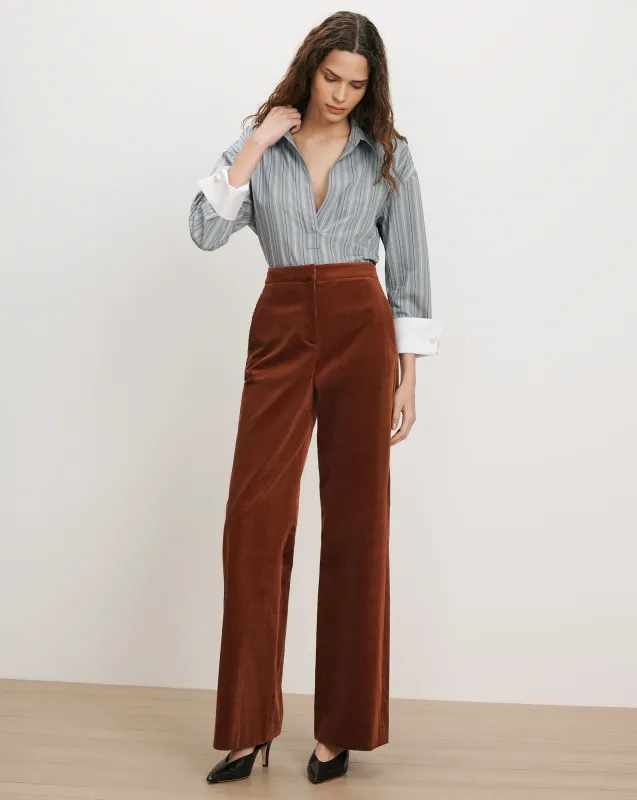 Holt Corduroy Wide-Leg Pant made by Veronica Beard