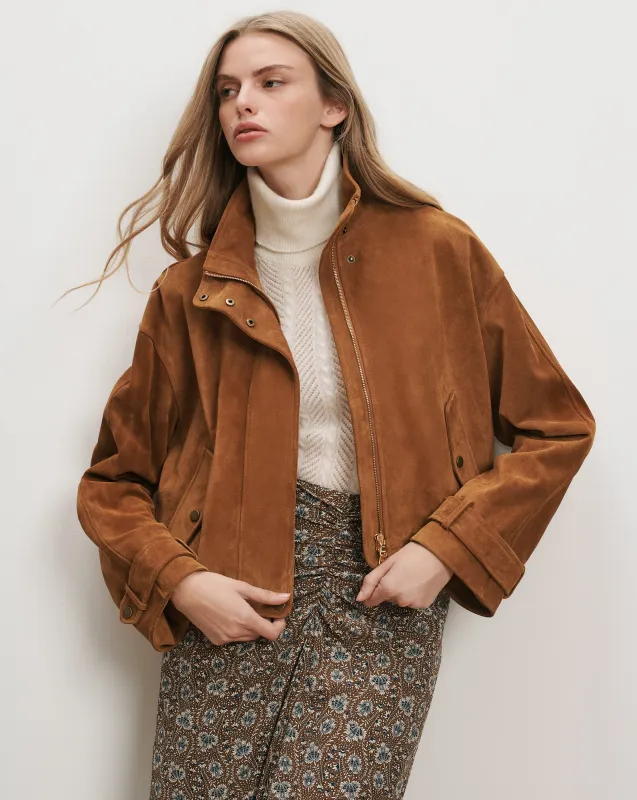 Bateman Suede Jacket made by Veronica Beard