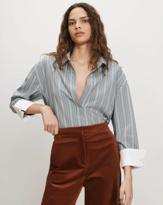 Draymond Striped Shirt made by Veronica Beard
