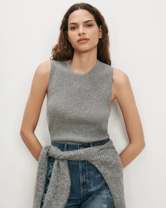 Sid Cashmere Tank Top made by Veronica Beard