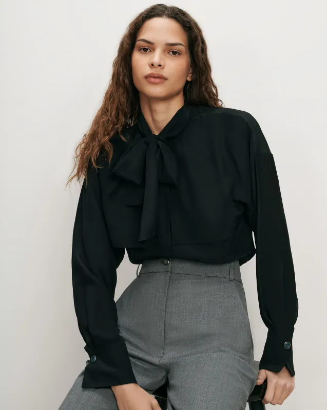 Darlis Scarf-Neck Blouse made by Veronica Beard