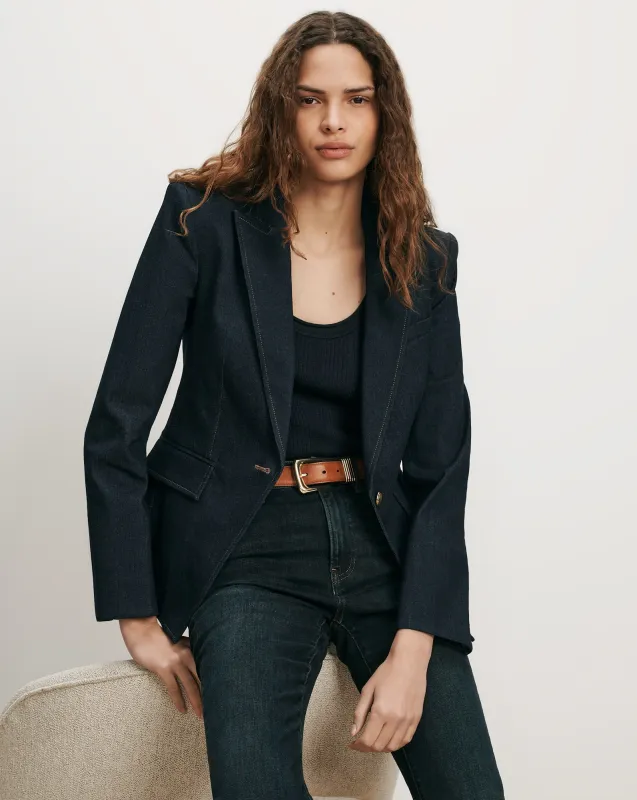 Miller Denim Single-Breasted Dickey Jacket made by Veronica Beard