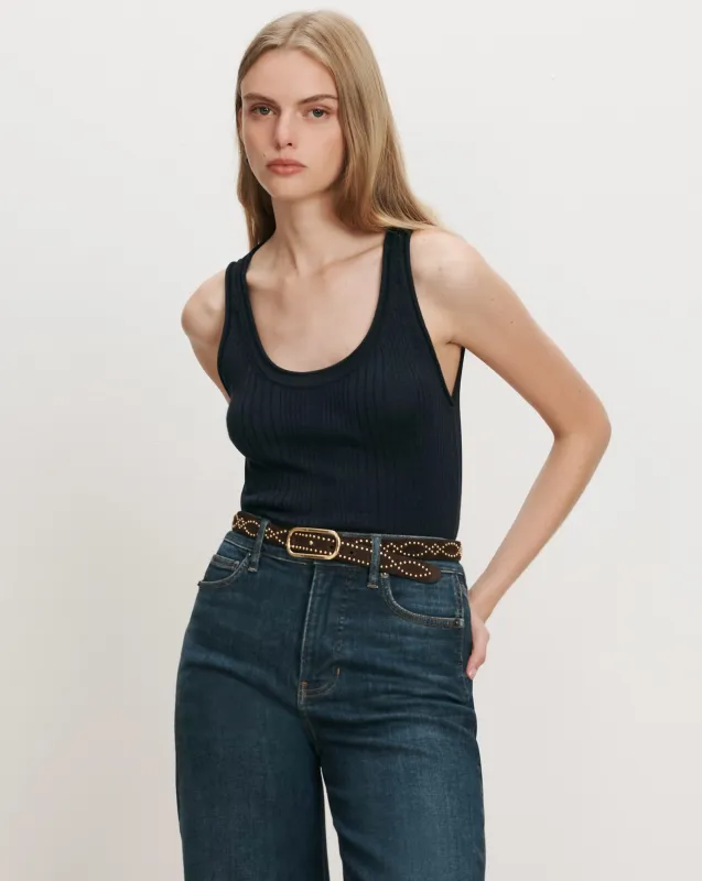 Birke Merino Wool Tank Top made by Veronica Beard