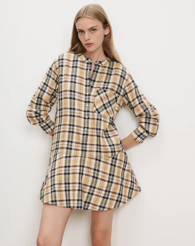 Corin Plaid Mini Dress made by Veronica Beard