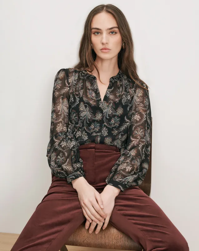 Ashlynn Silk Blouse made by Veronica Beard