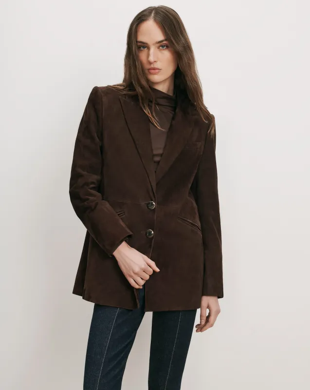 Maci Suede Dickey Jacket made by Veronica Beard