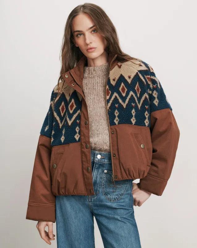 Knoll Sherpa Jacket made by Veronica Beard