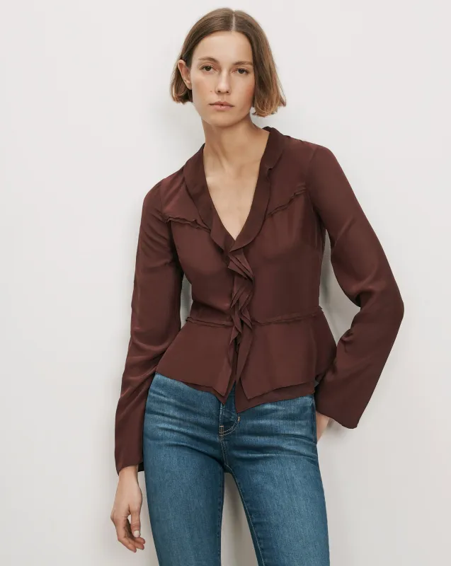 Loralynn Ruffled Blouse made by Veronica Beard
