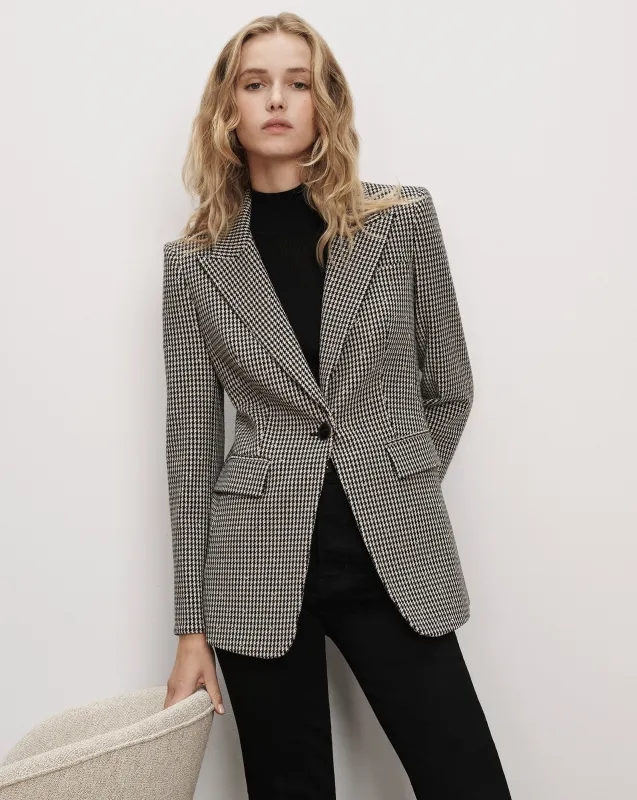 Livvy Houndstooth Dickey Jacket made by Veronica Beard