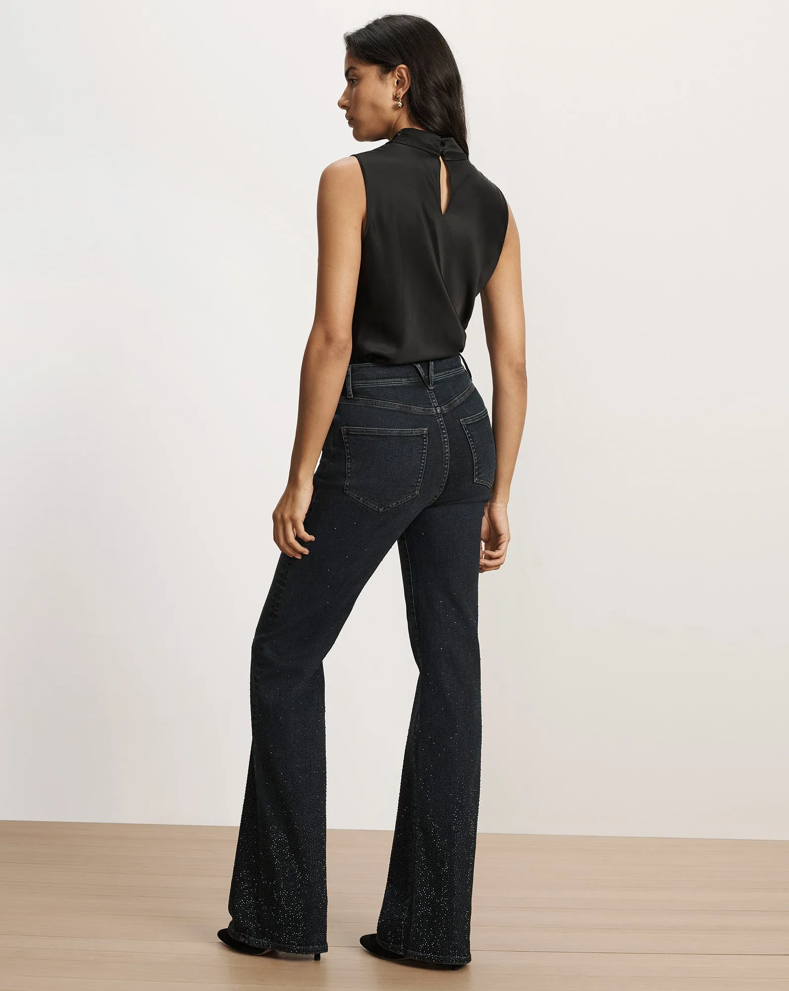 Crosbie Crystal Slim Wide-Leg Jean sold by Ulla Johnson product image thumbnail 5