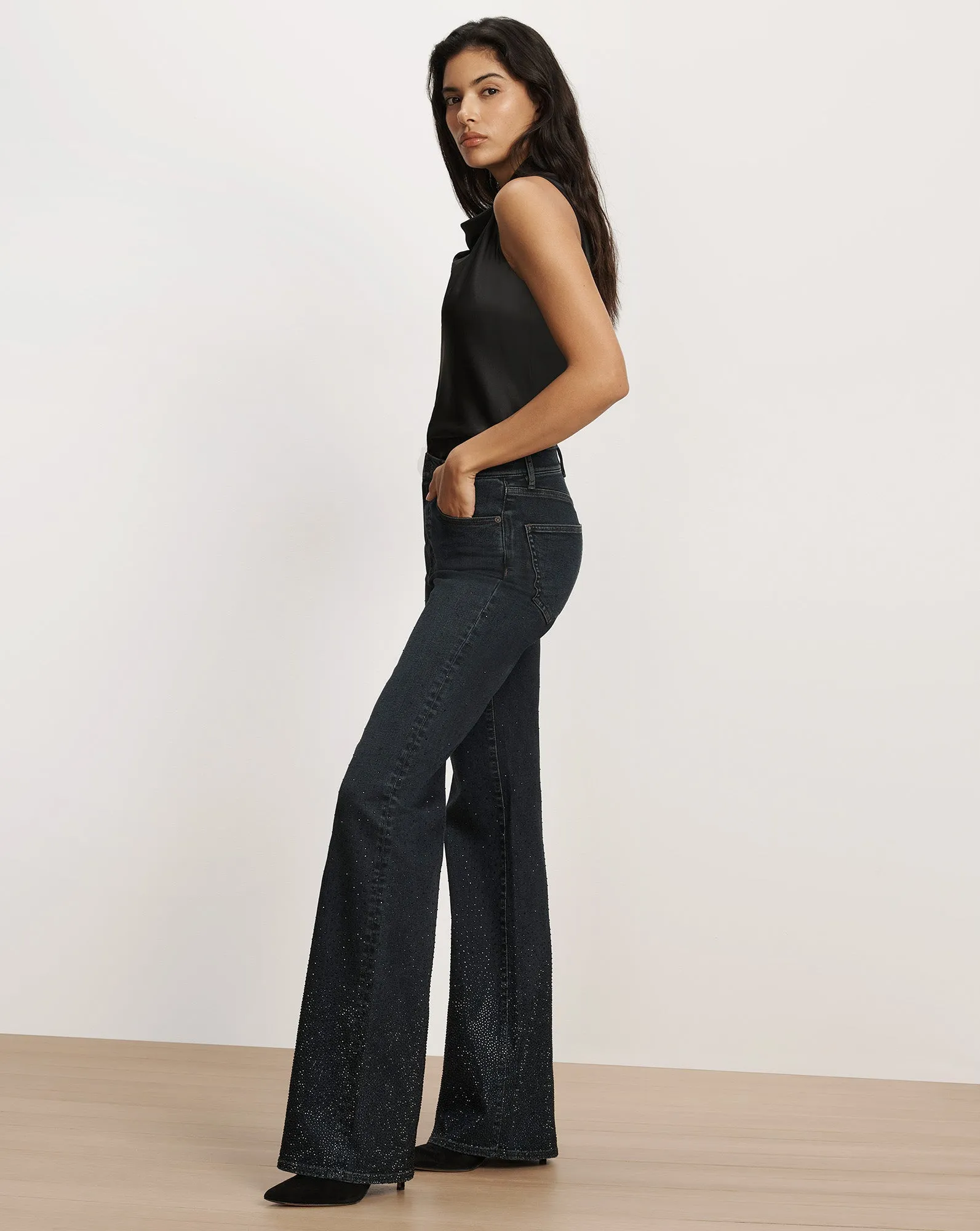 Crosbie Crystal Slim Wide-Leg Jean sold by Ulla Johnson product image thumbnail 3