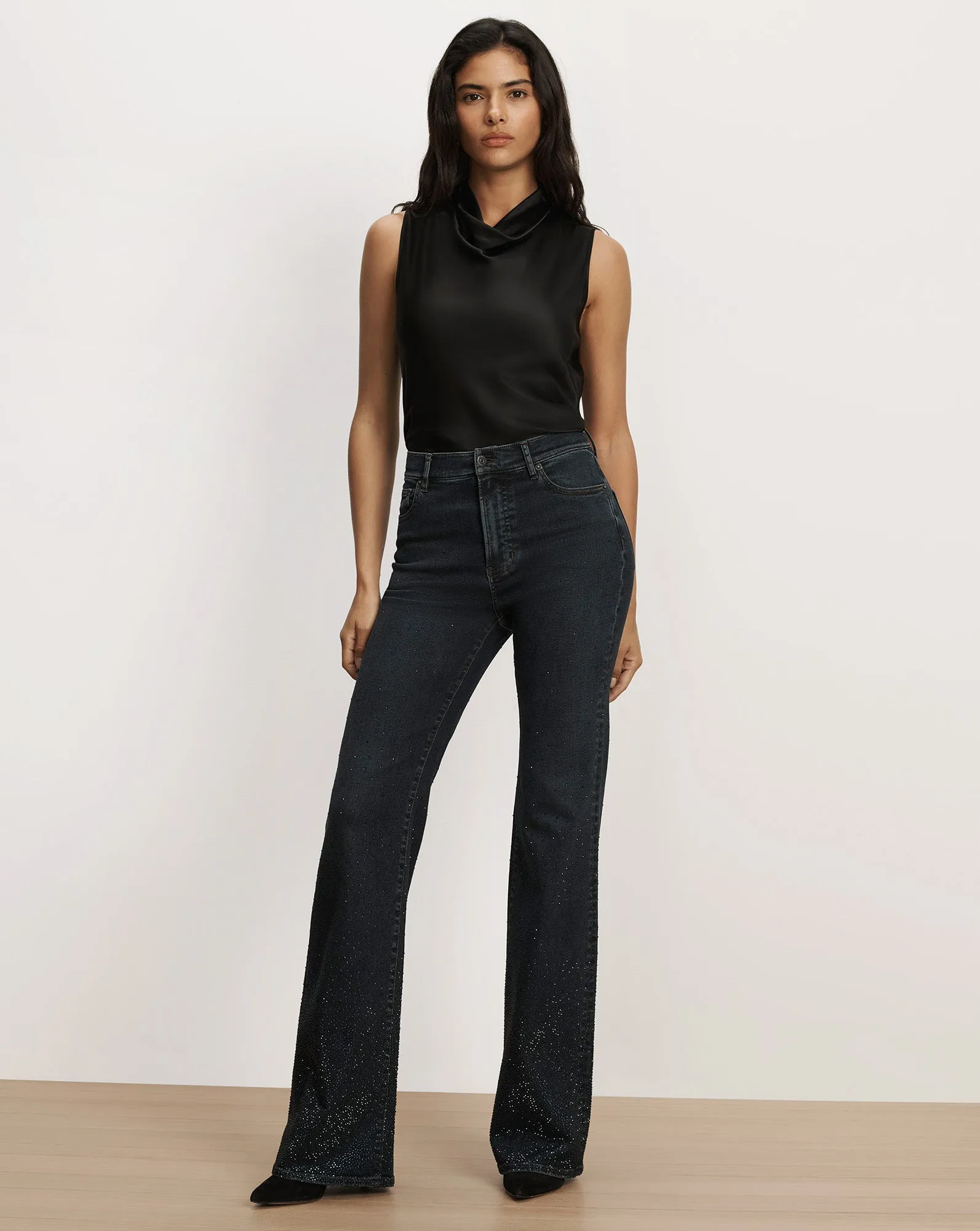 Crosbie Crystal Slim Wide-Leg Jean sold by Ulla Johnson
