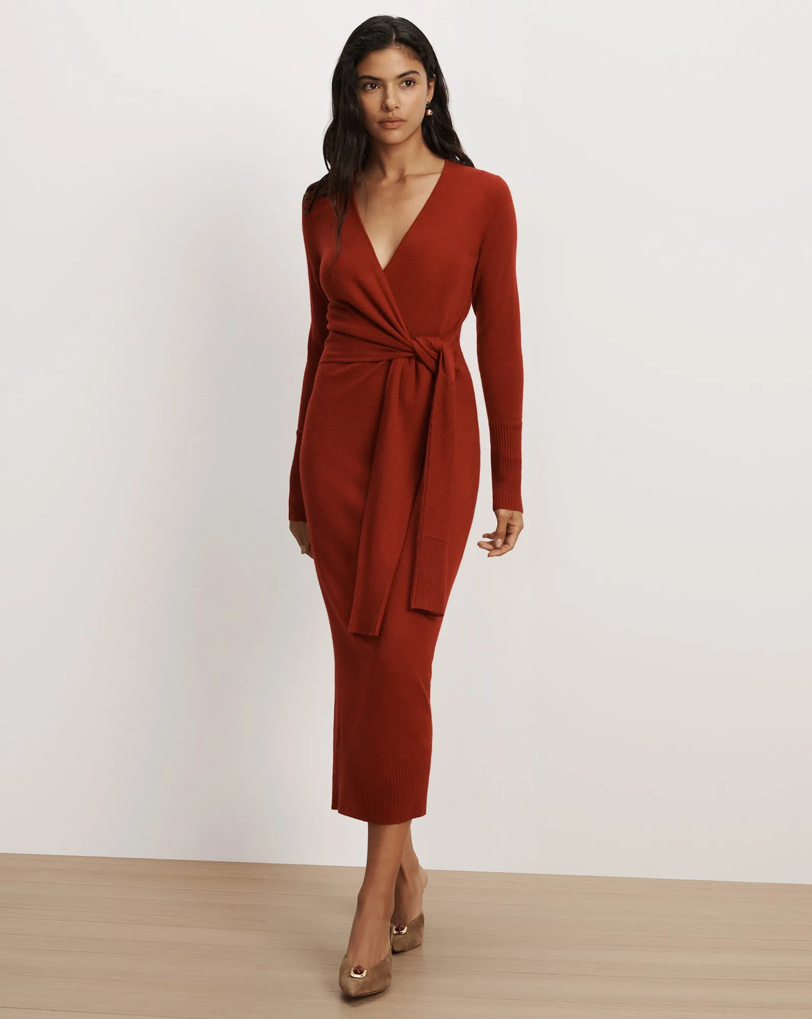 Salomez Wrap Midi Dress sold by Ulla Johnson
