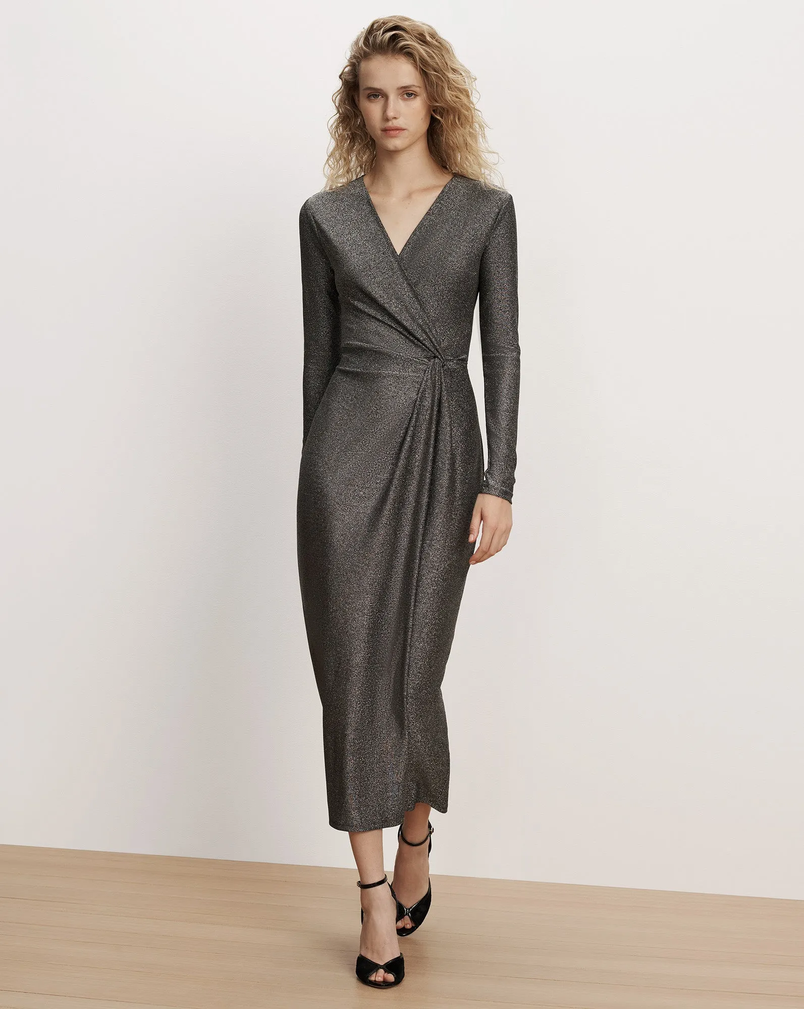 Neomie Metallic Midi Dress sold by Ulla Johnson