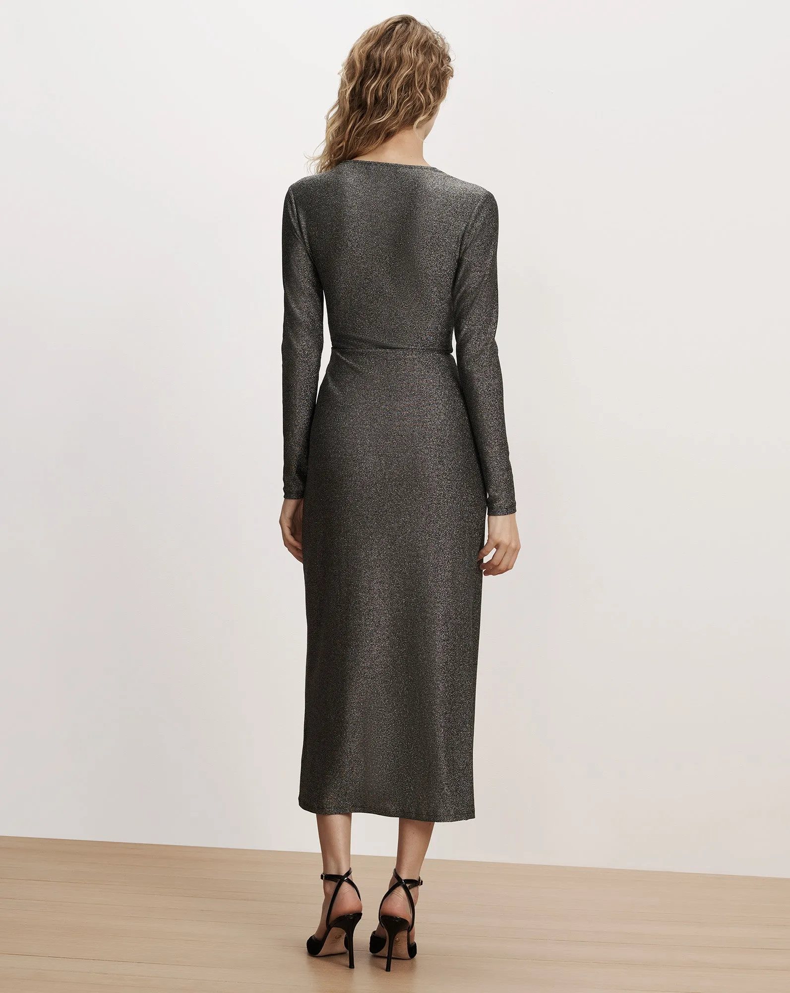Neomie Metallic Midi Dress sold by Ulla Johnson product image thumbnail 4