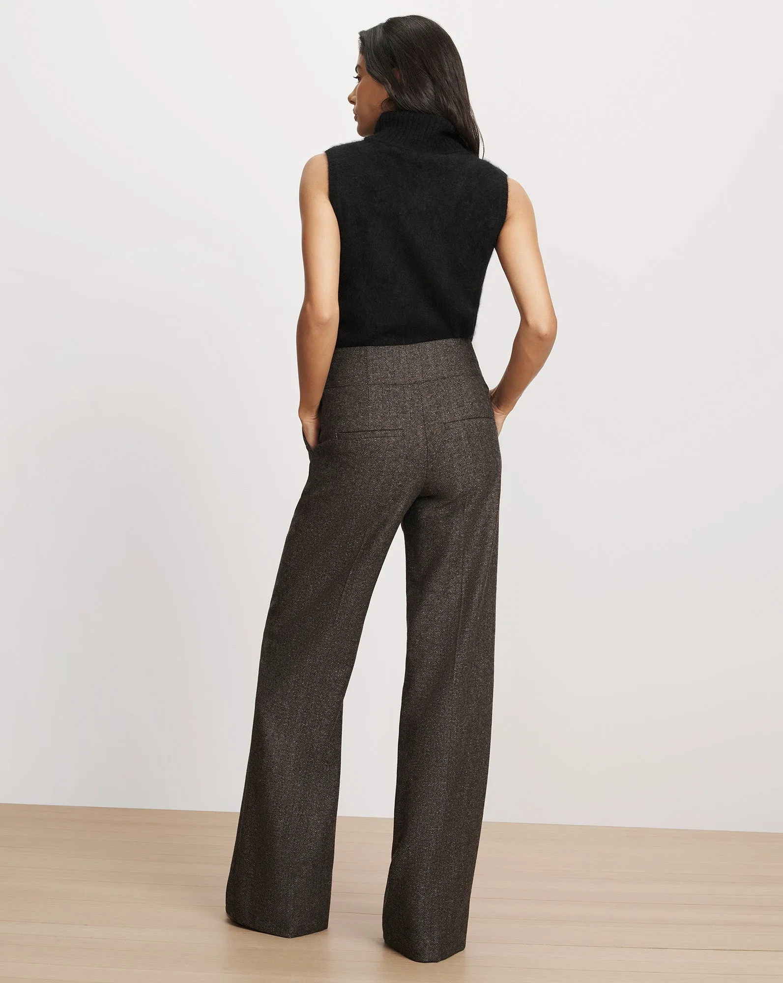 Giovanna Herringbone Wide-Leg Pant sold by Ulla Johnson product image thumbnail 5