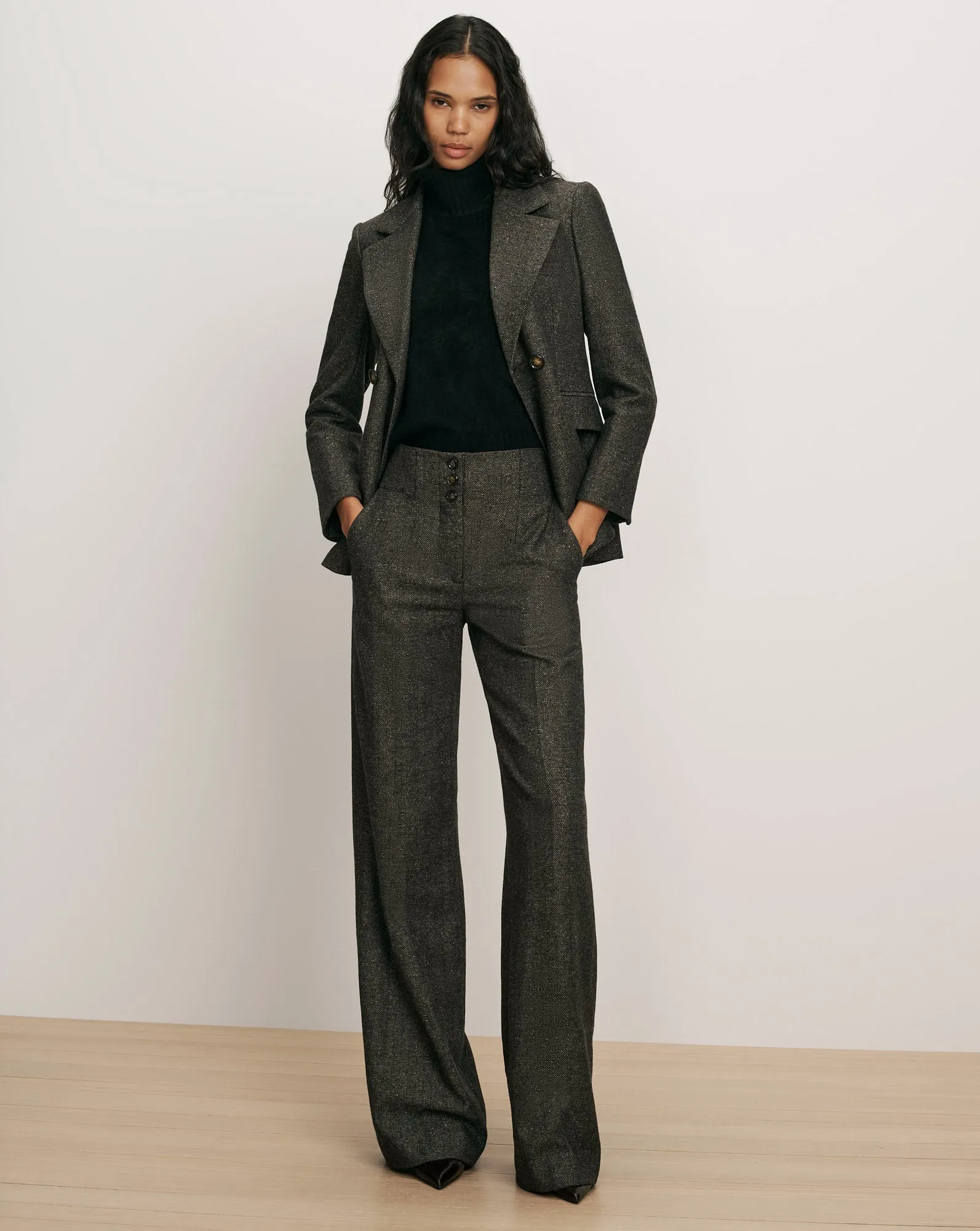 Giovanna Herringbone Wide-Leg Pant sold by Ulla Johnson product image thumbnail 2