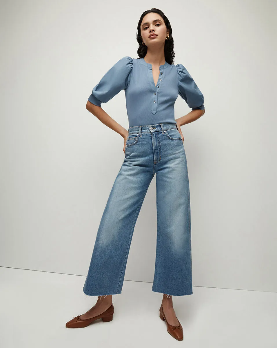 Coralee Puff-Sleeve Tee sold by Ulla Johnson