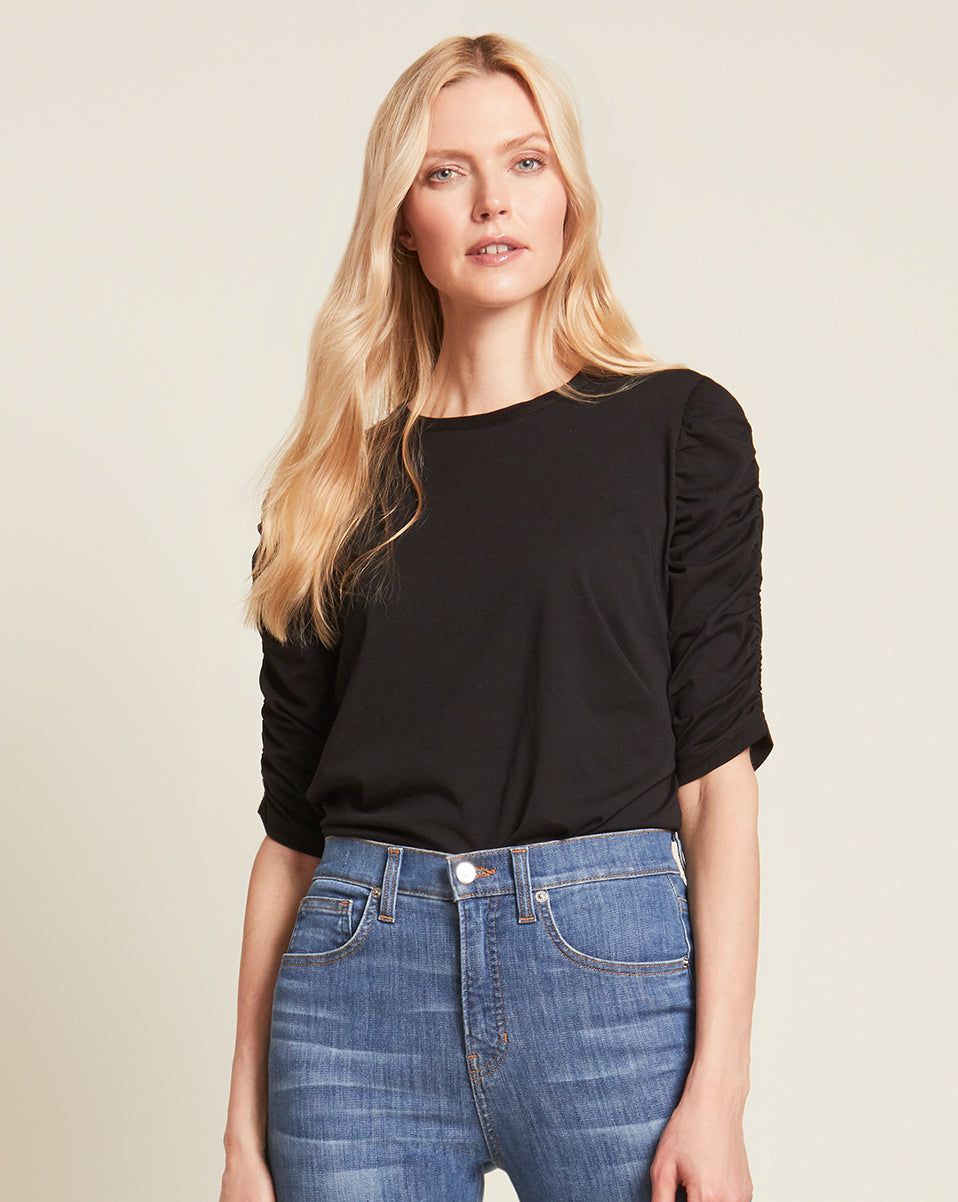 Waldorf Ruched-Sleeve Tee sold by Ulla Johnson product image thumbnail 5