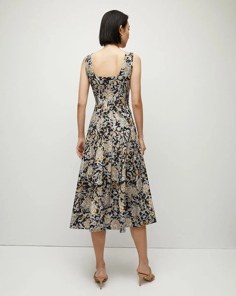 Jolie Paisley-Print Dress sold by Ulla Johnson product image thumbnail 5