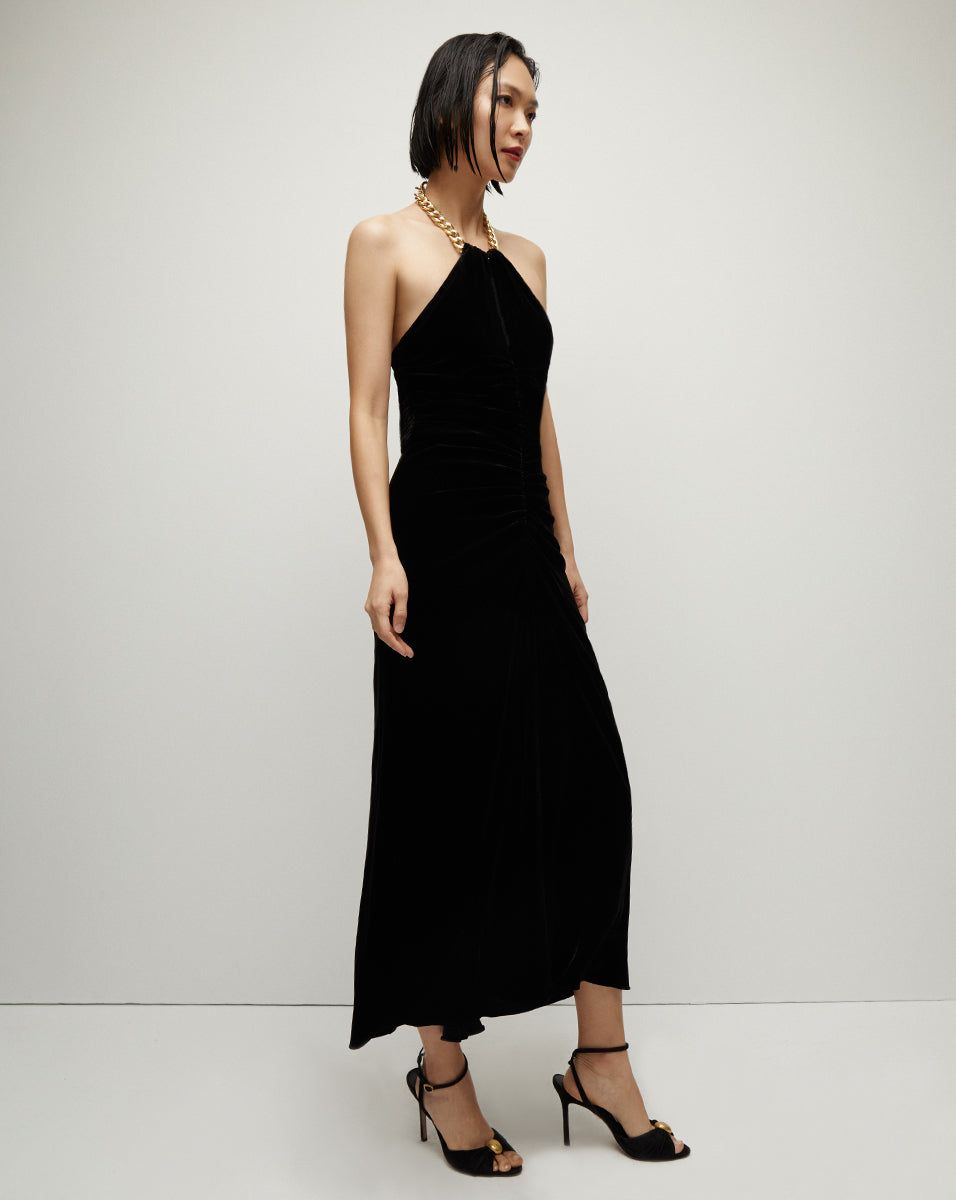 Josette Velvet Halter Dress sold by Ulla Johnson product image thumbnail 3