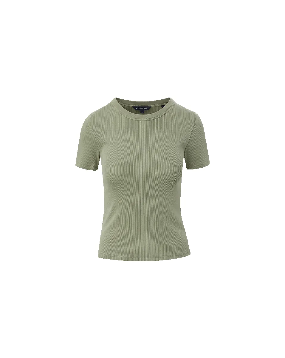 Pruitt Ribbed Tee sold by Ulla Johnson product image thumbnail 4