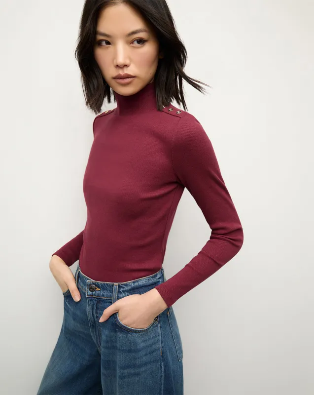 Nate Mockneck Top With Buttons sold by Ulla Johnson