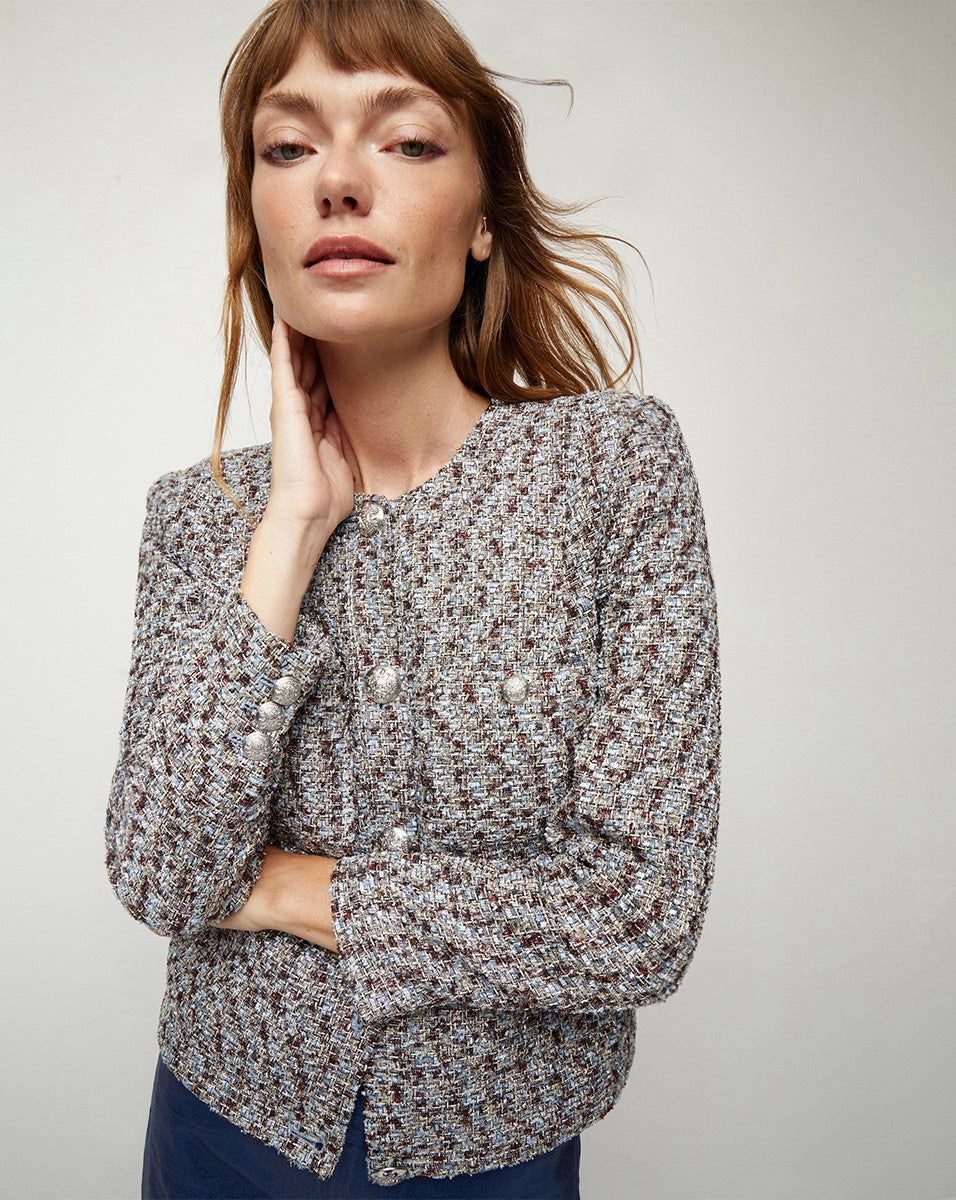 Ferazia Tweed Jacket sold by Ulla Johnson product image thumbnail 4