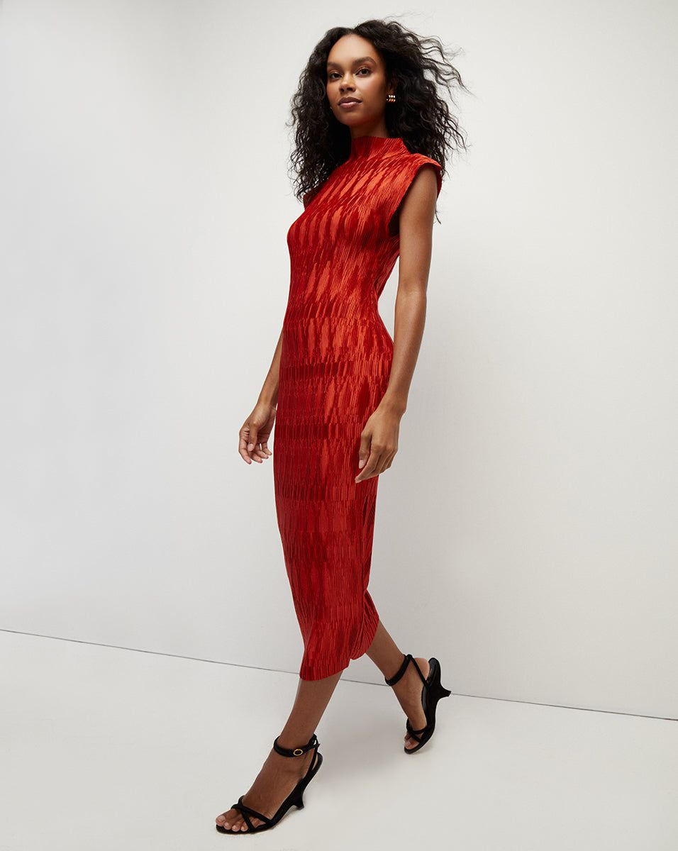 Gramercy Pleated Satin Dress sold by Ulla Johnson product image thumbnail 4