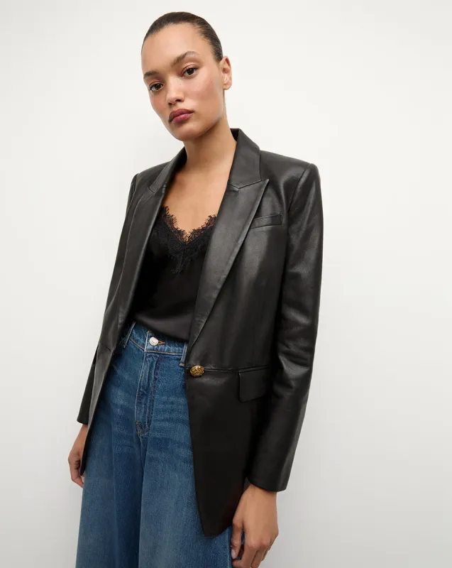 Vega Leather Dickey Jacket sold by Ulla Johnson