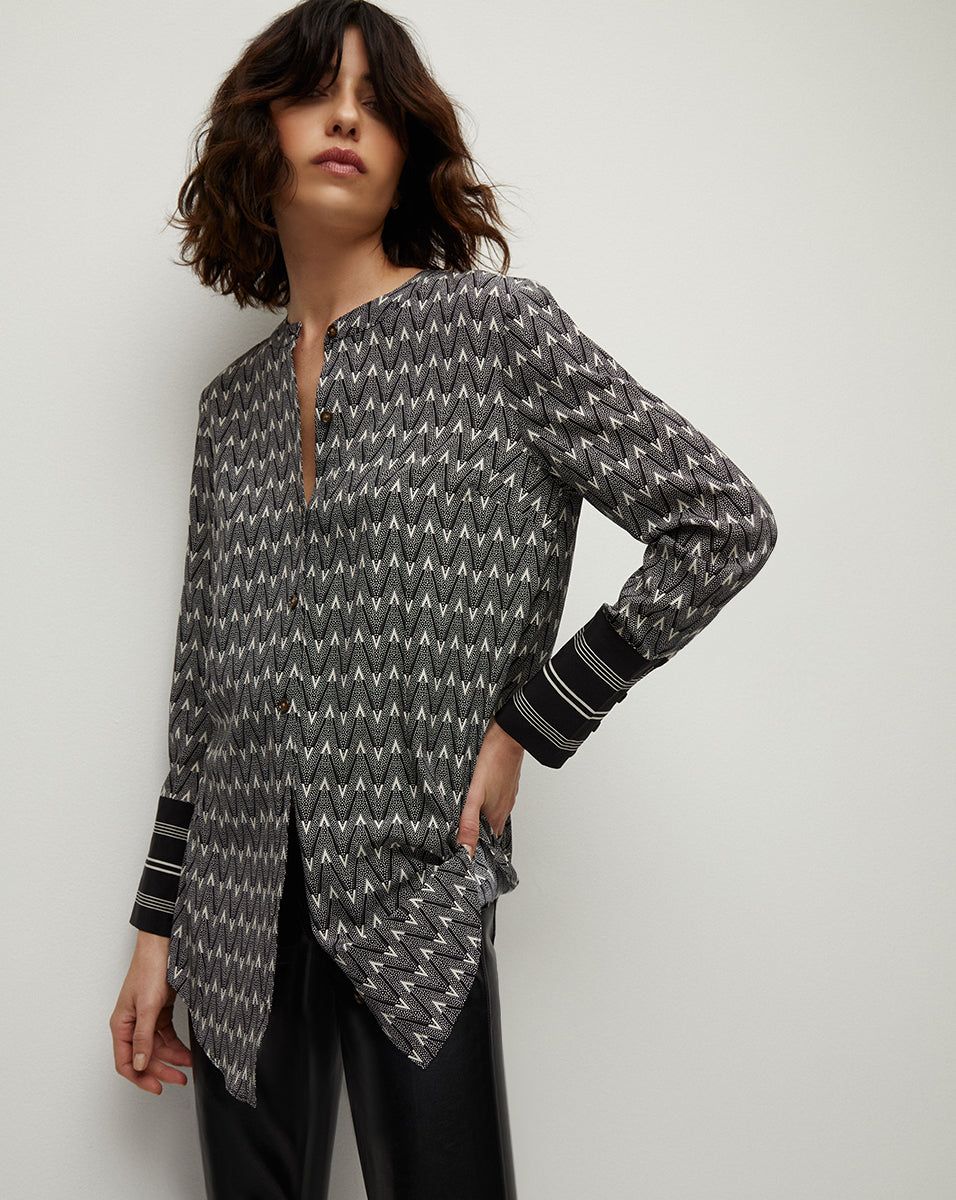 Acacia V-Logo Shirt sold by Ulla Johnson