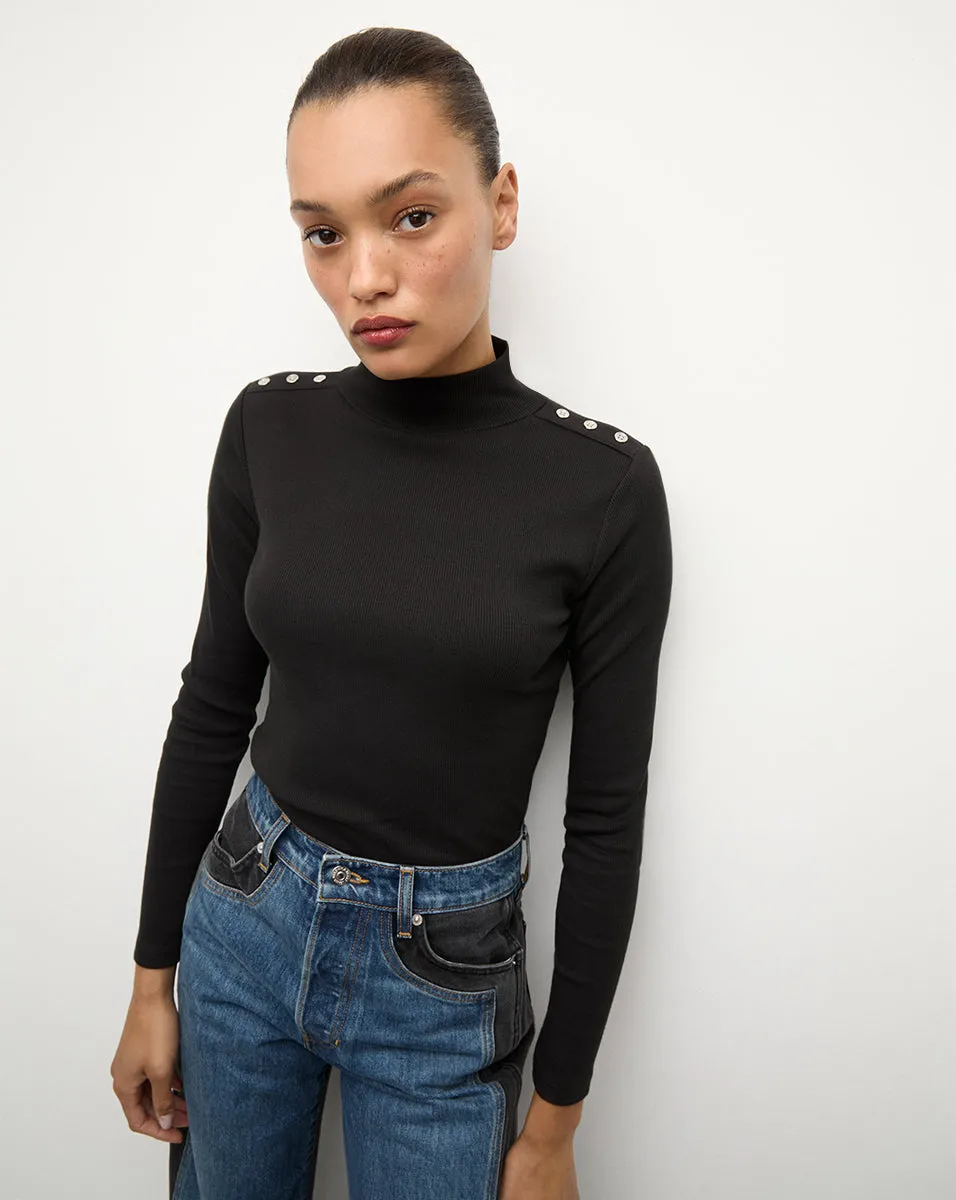Nate Mockneck Top With Buttons sold by Ulla Johnson