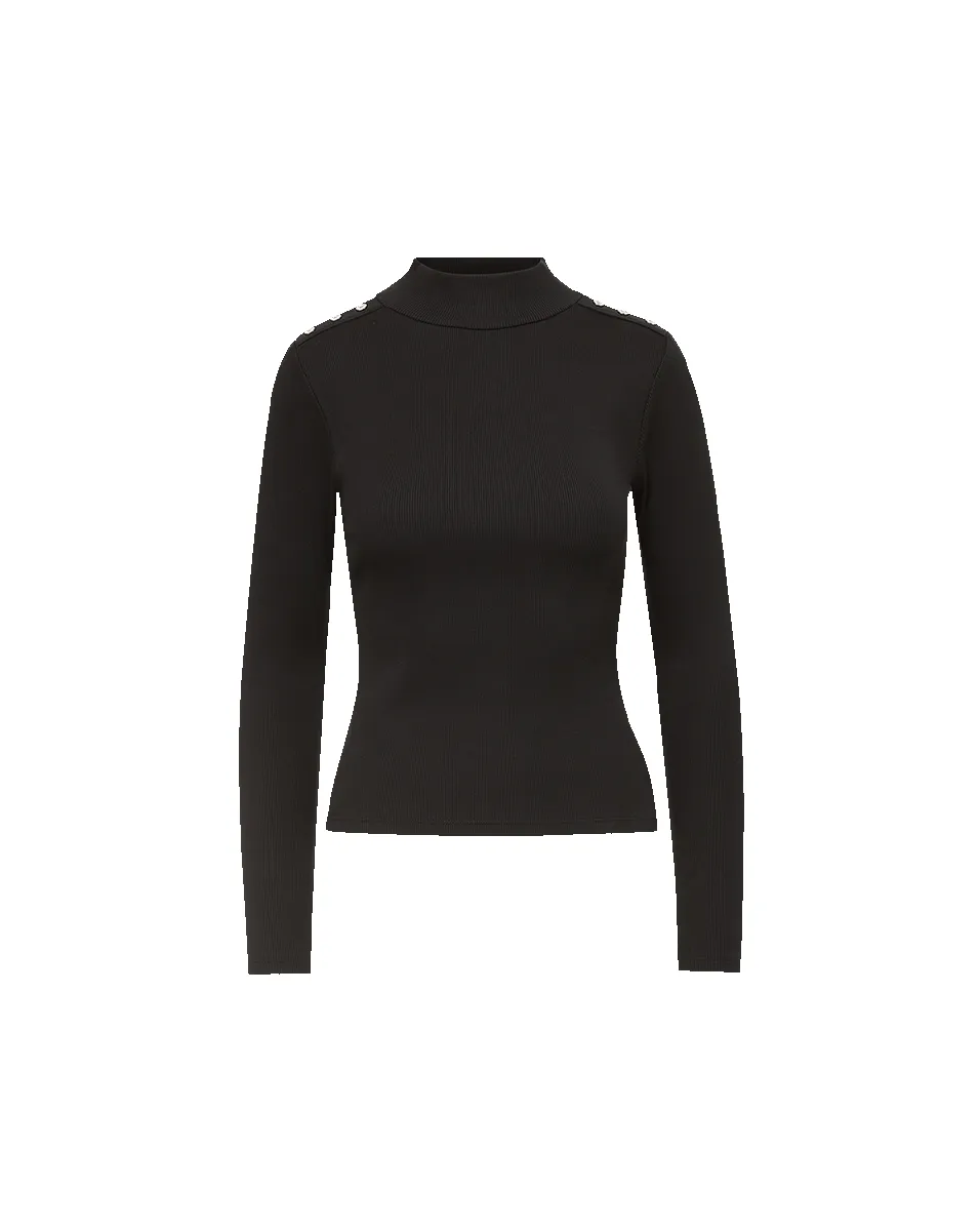 Nate Mockneck Top With Buttons sold by Ulla Johnson product image thumbnail 5