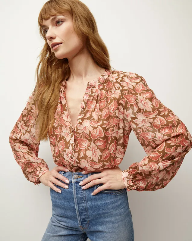 Ashlynn Silk Top sold by Ulla Johnson