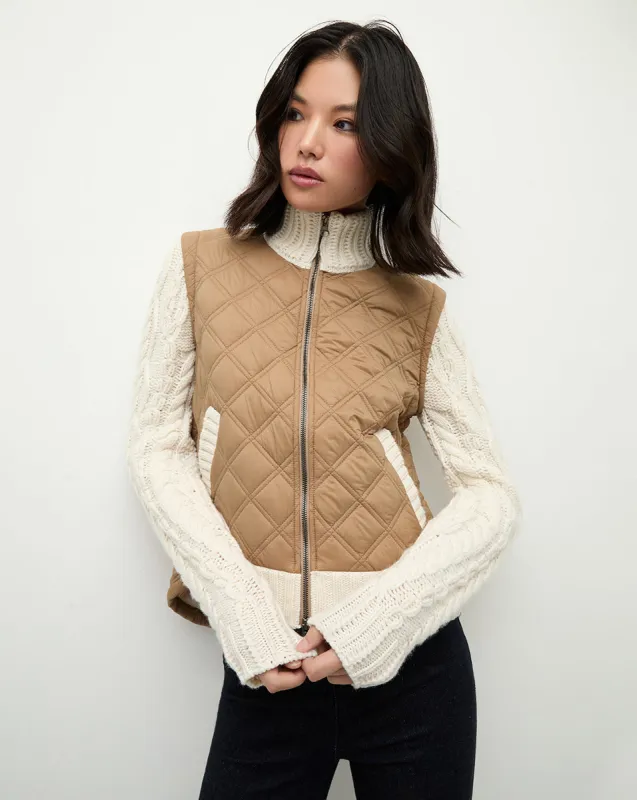 Patra Mixed-Media Jacket sold by Ulla Johnson