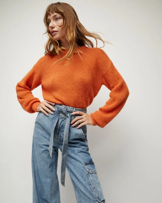 Melinda Crew Neck Sweater made by Veronica Beard
