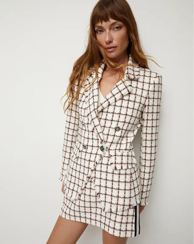 Taja Graphic Tweed Dickey Jacket sold by Ulla Johnson