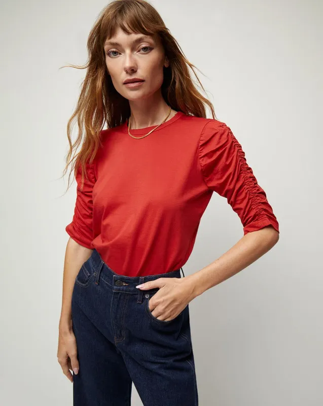 (RED) x Veronica Beard Waldorf Tee made by Veronica Beard