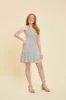 Skater Dress in Black and White Floral sold by Un Deux Trois