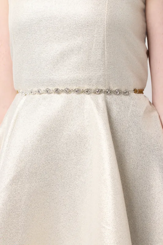 Rhinestone Gem Silver Belt sold by Un Deux Trois