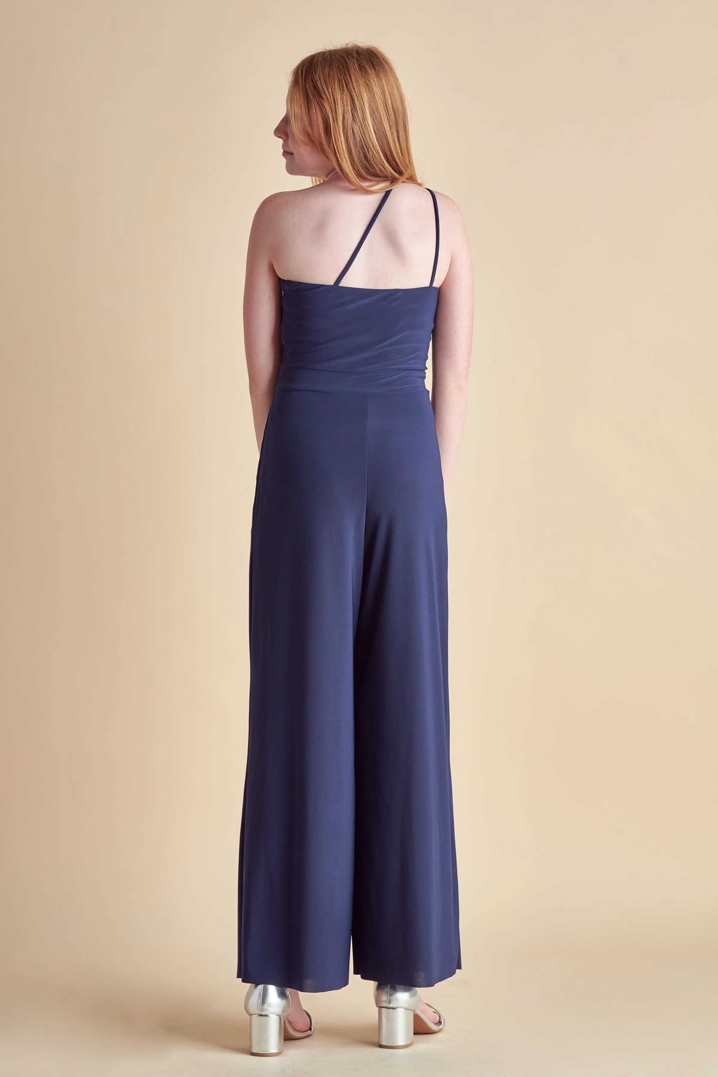 One Shoulder Jumpsuit in Navy sold by Un Deux Trois product image thumbnail 2