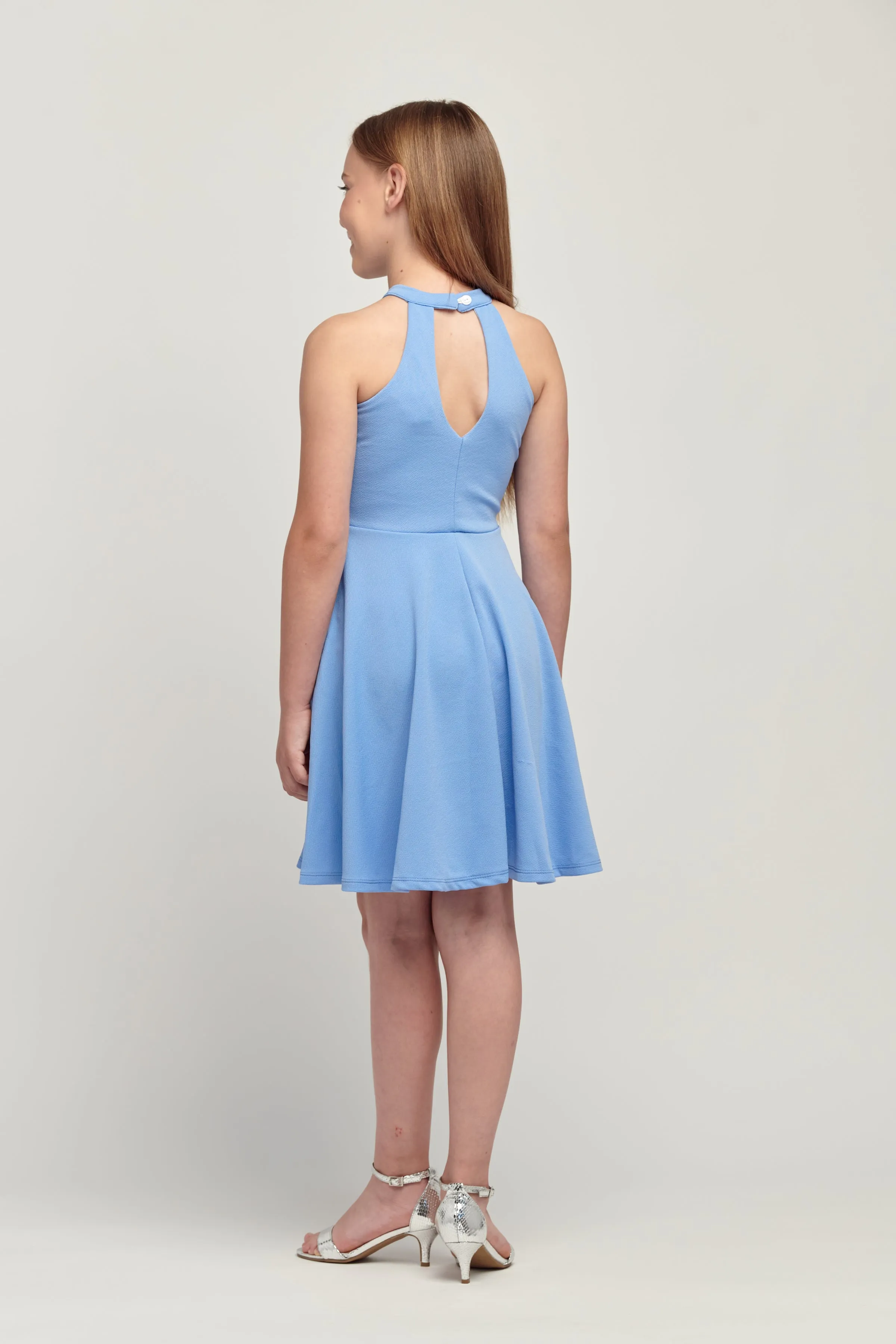 Halter Dress in Light Blue sold by Un Deux Trois product image thumbnail 2