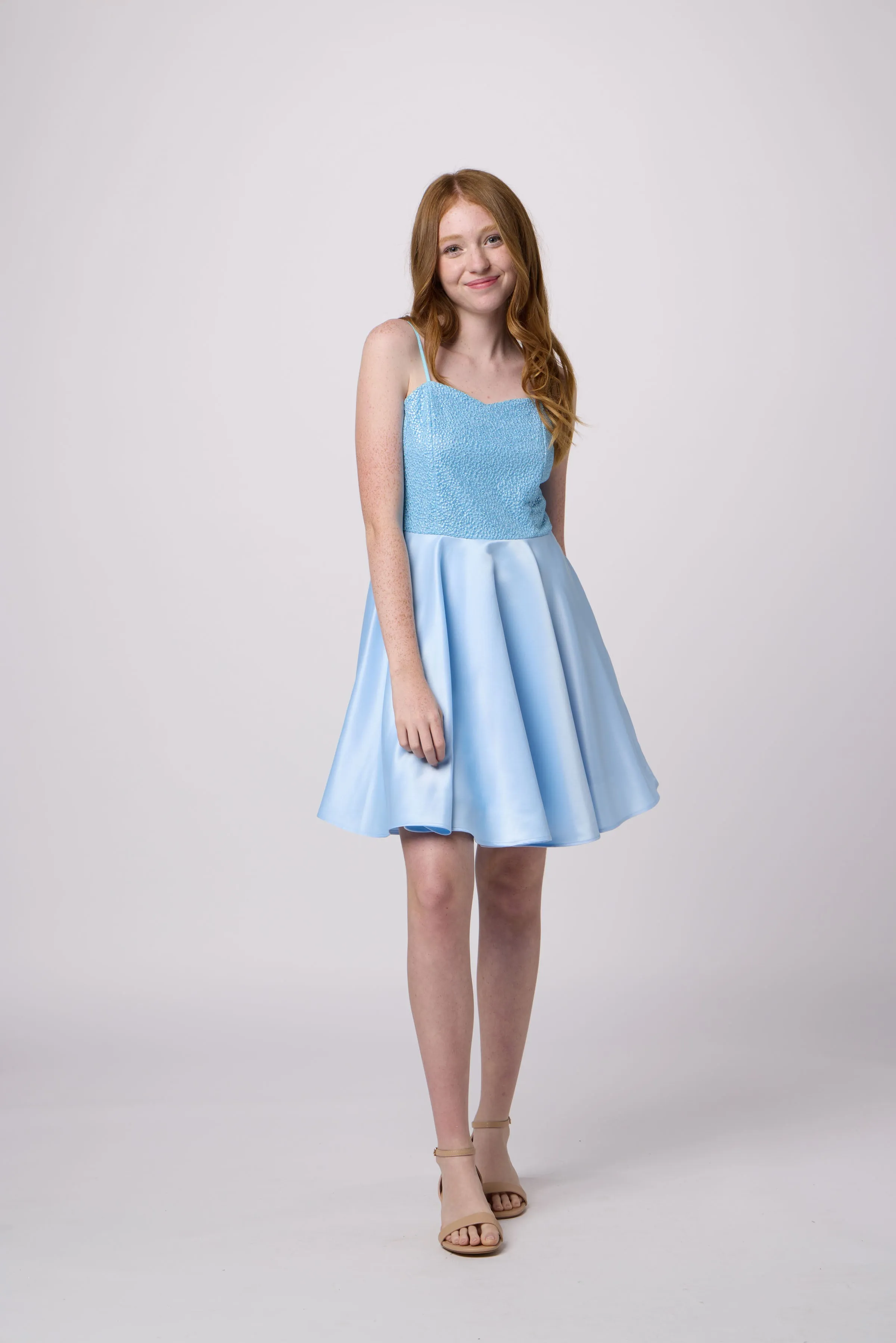 Sequin and Satin Party Dress sold by Un Deux Trois