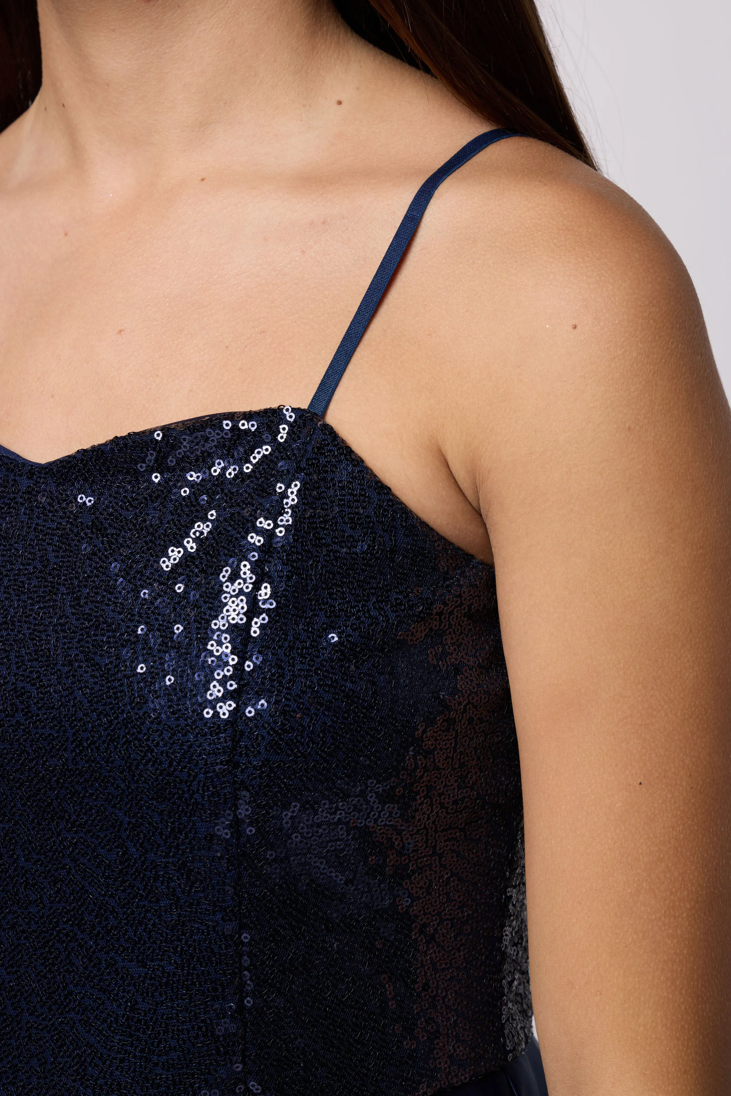 Sequin and Satin Party Dress sold by Un Deux Trois product image thumbnail 3