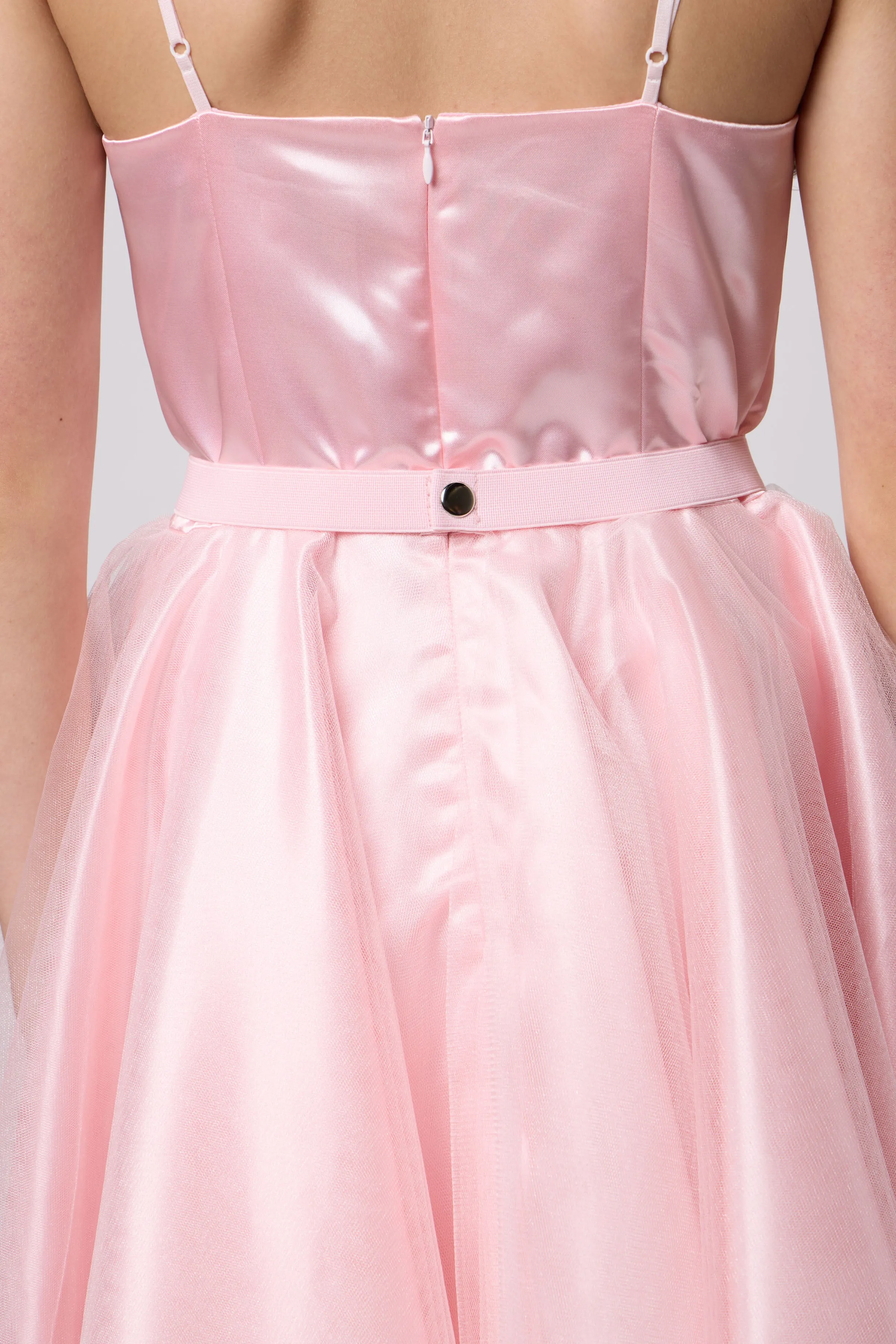 Satin and Tulle Party Dress sold by Un Deux Trois product image thumbnail 4