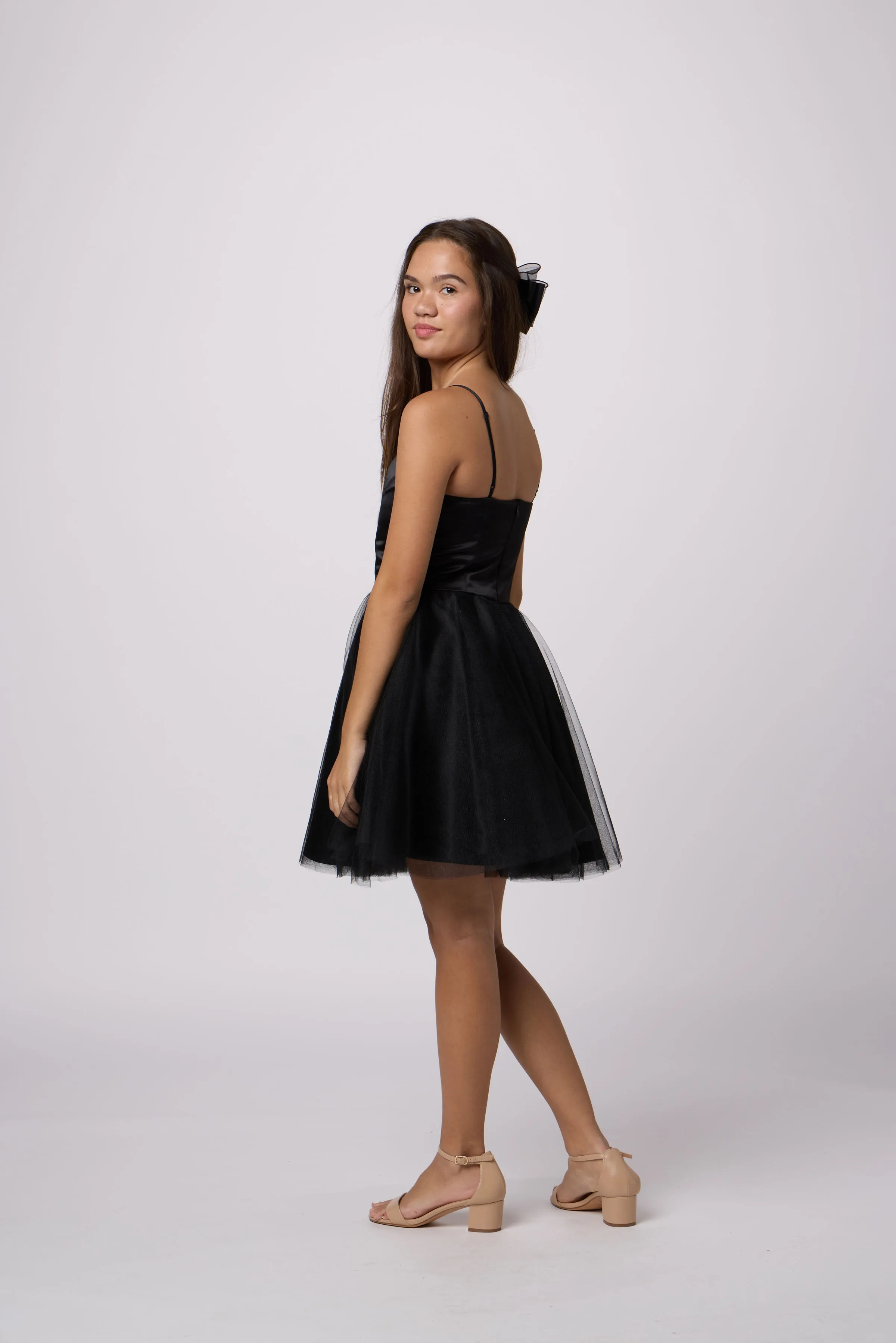 Satin and Tulle Party Dress sold by Un Deux Trois product image thumbnail 3