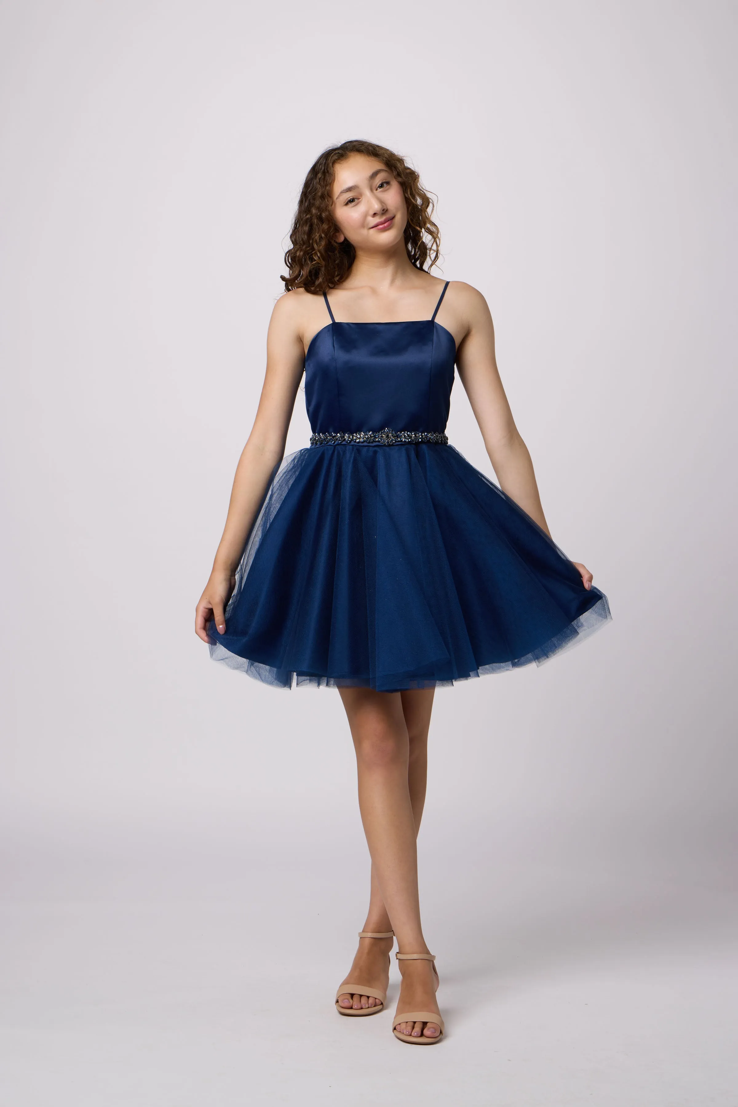 Satin and Tulle Party Dress sold by Un Deux Trois product image thumbnail 4
